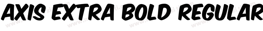 AXIS Extra Bold Regular字体转换